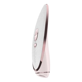 Satisfyer Luxury Pret-a-porter - vibráló csiklóizgató (fehér-rózsaarany) - az igazi kényeztetés