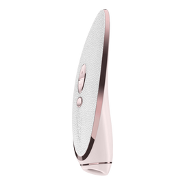 Satisfyer Luxury Pret-a-porter - vibráló csiklóizgató (fehér-rózsaarany) - az igazi kényeztetés