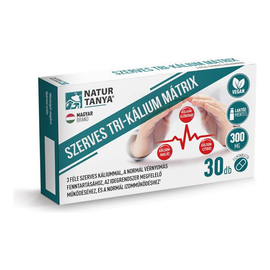Szerves TRI-KÁLIUM MÁTRIX - 3 féle szerves káliummal - 30 tabletta - Natur Tanya - 