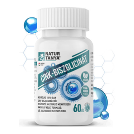 Cink-biszglicinát - maximális mennyiségű aminosav kelát formájú - 60 tabletta - Natur Tanya - 