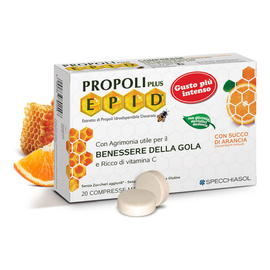 Cukormentes Propolisz 600 mg - 20 szopogatós tabletta - narancsos - Specchiasol - 