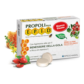 Cukormentes Propolisz cinkkel - 20 szopogatós tabletta - csipkebogyó - Specchiasol - 