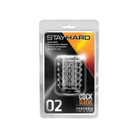 Stay Hard Cock Sleeve 02 Clear - elősegíti a merevedés fenntartását