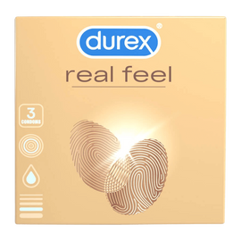 Durex RealFeel óvszer (3db) - latexmentes óvszer