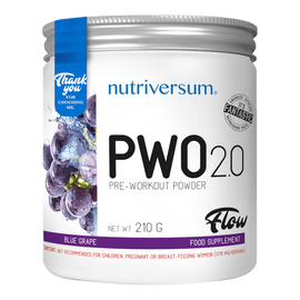 PWO 2.0 - 210g - FLOW - Nutriversum - kékszőlő - megadózisú összetétellel