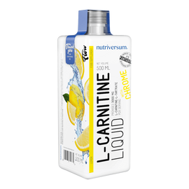 L-Carnitine 3 000 mg - 500 ml - FLOW - Nutriversum - citrom - hozzáadott króm és vitaminok