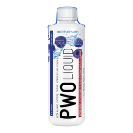 PWO Liquid - 500 ml - FLOW - Nutriversum - kék málna - nincs több kevergetés