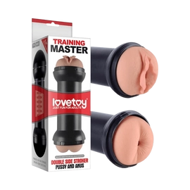Training Master Double Side Stroker Pussy and Anus Flesh - Lovetoy - 