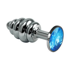 Rosebud Spiral Plug Blue - záróizom tágító, lazító eszköz