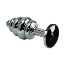 Rosebud Spiral Plug Black - záróizom tágító, lazító eszköz