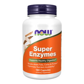 Super Enzymes - 180 kapszula - NOW Foods - 