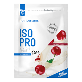 ISO PRO - 25 g - PURE - Nutriversum - meggy-joghurt - prémium, fonterra fehérjealap
