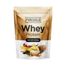 Whey Protein fehérjepor - 1 000 g - PureGold - banán - 