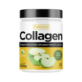 Collagen Marha kollagén italpor - Green Apple 300g - PureGold - 10.000mg Kollagén