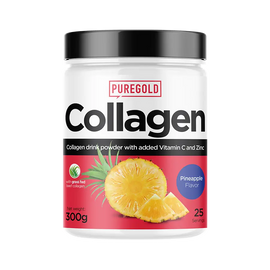 Collagen Marha kollagén italpor - Pineapple 300g - PureGold - 10.000mg Kollagén