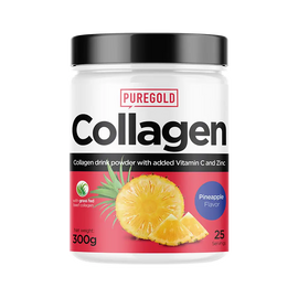 Collagen Marha kollagén italpor - Ananász - 300g - PureGold - 10.000mg Kollagén