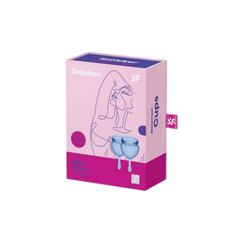 Menstruációs kehely szett - Feel Good - kék - 2db - 