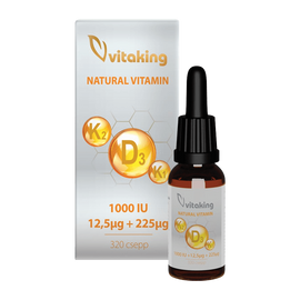 D3+K2+K1-vitamin CSEPPEK - 10ml - Vitaking - 