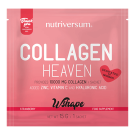 Collagen Heaven - 15 g - WSHAPE - Nutriversum - eper - 10.000mg Kollagén