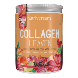 Collagen Heaven - 300 g - WSHAPE - Nutriversum - hibiszkusz-barack - 10.000mg Kollagén