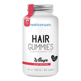 Hair Gummies - 60 gumivitamin - WSHAPE - Nutriversum - 