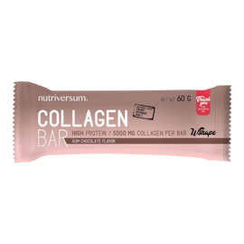 Collagen Bar - 60 g - WSHAPE - Nutriversum - Rumos csokoládé - 