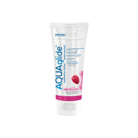 AQUAglide Málnás síkosító - 100ml - ízesített, vízalapú és óvszerbarát