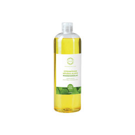 Citromfüves növényi alapú masszázsolaj - 1000ml - színezék-, parabén- és paraffin mentes