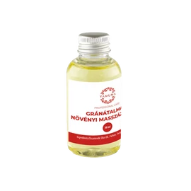 Gránátalmás növényi alapú masszázsolaj - 50ml - színezék-, parabén- és paraffin mentes