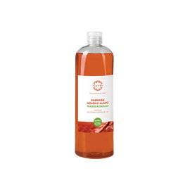 Paprikás növényi alapú masszázsolaj - 1000ml - színezék-, parabén- és paraffin mentes
