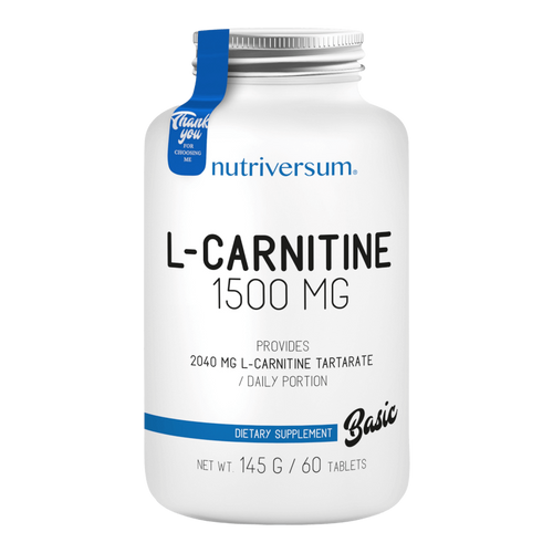 L-carnitine 1500 mg - 60 tabletta - BASIC - Nutriversum - 