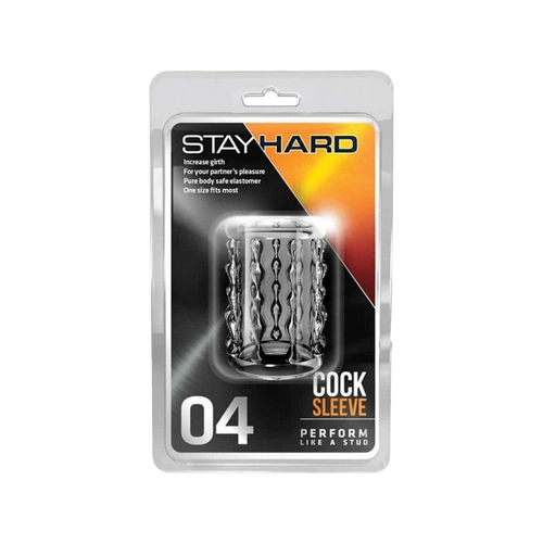 Stay Hard Cock Sleeve 04 Clear - elősegíti a merevedés fenntartását
