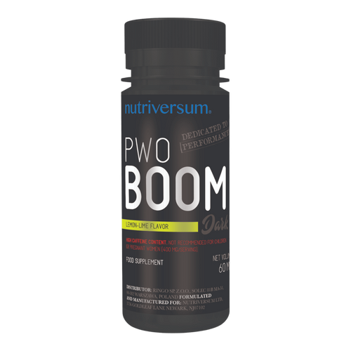 PWO Boom - 60ml - DARK - Nutriversum - citrom-lime - folyékony, edzés előtti formula