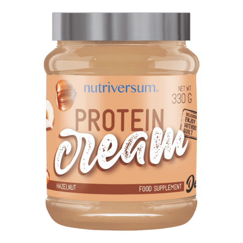 Protein Cream - 330 g - DESSERT - Nutriversum - mogyoró - shea vajjal és kókusz olajjal