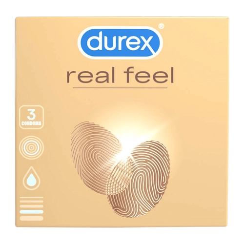 Durex RealFeel óvszer (3db) - latexmentes óvszer