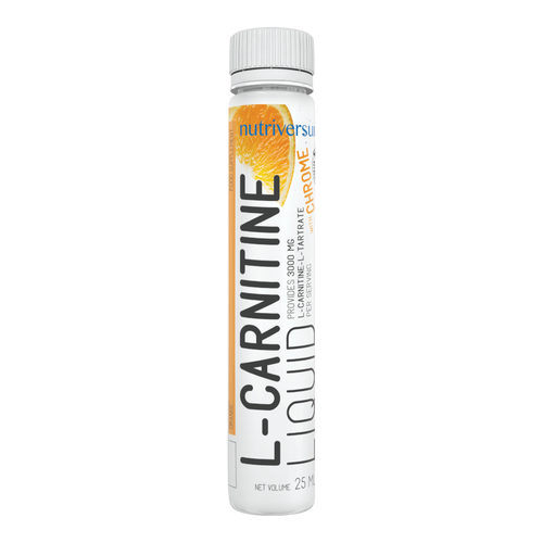 L-Carnitine 3 000 mg - 25 ml - FLOW - Nutriversum - narancs - hozzáadott króm és vitaminok