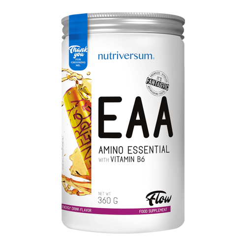 EAA - 360 g - FLOW - Nutriversum - energy drink - új és modern aminosavkészítmény