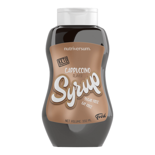 Syrup - 350 ml - FOOD - Nutriversum - Cappuccino - ízesítő és funkcionális stickek
