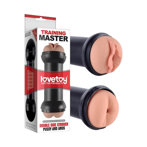 Training Master Double Side Stroker Pussy and Anus Flesh - Lovetoy - 
