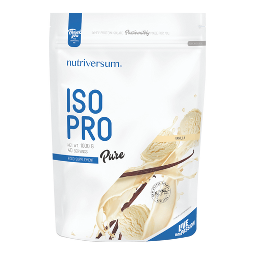 ISO PRO - 1 000 g - PURE - Nutriversum - vanília - prémium, fonterra fehérjealap
