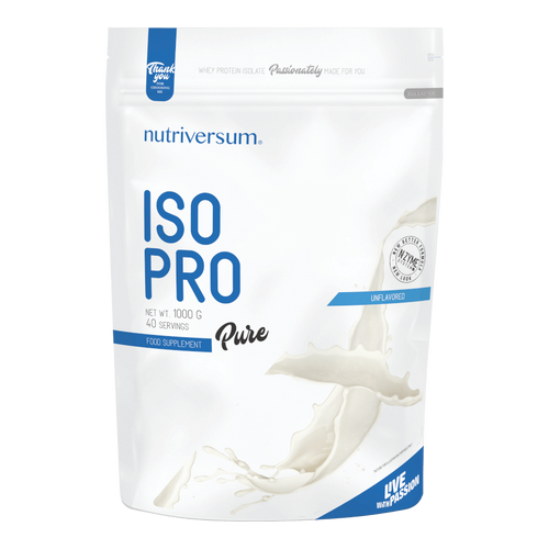 ISO PRO - 1 000 g - PURE - Nutriversum - ízesítetlen - prémium, fonterra fehérjealap
