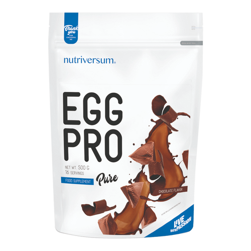 Egg PRO - 500 g - PURE - Nutriversum - csokoládé - laktóz- és gluténmentes formula