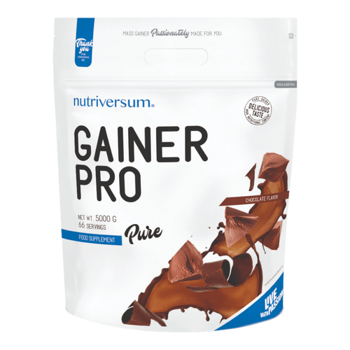 Gainer Pro - 5 000 g - PURE - Nutriversum - csokoládé - 4875 mg kreatin mátrix