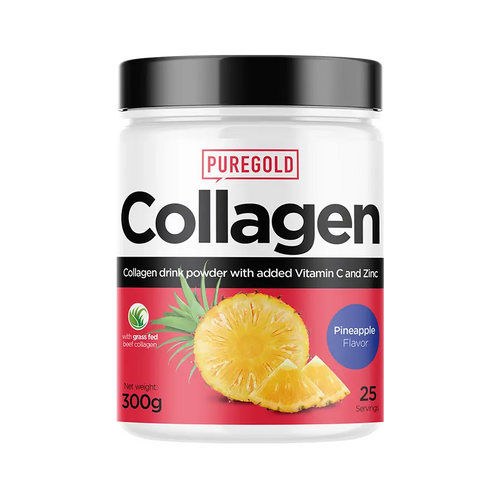 Collagen Marha kollagén italpor - Pineapple 300g - PureGold - 10.000mg Kollagén