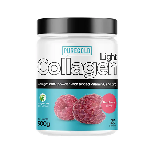 Collagen Marha kollagén italpor - Light Raspberry 300g - PureGold - 10.000mg Kollagén