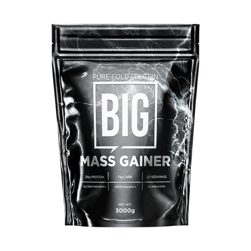 BIG-Mass Gainer tömegnövelő italpor - Vanilla 3000g - PureGold - 