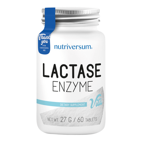 Lactase Enzyme - 60 tabletta - VITA - Nutriversum - 5000 FCCU laktáz