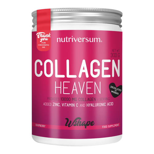 Collagen Heaven - 300 g - WSHAPE - Nutriversum - málna - 10.000mg Kollagén