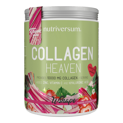 Collagen Heaven - 300 g - WSHAPE - Nutriversum - rebarbara-eper - 10.000mg Kollagén