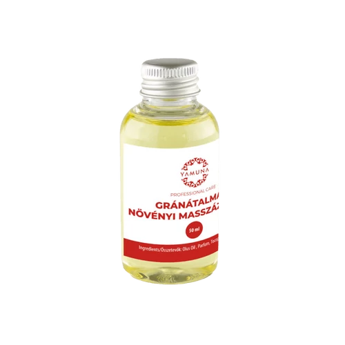 Gránátalmás növényi alapú masszázsolaj - 50ml - színezék-, parabén- és paraffin mentes